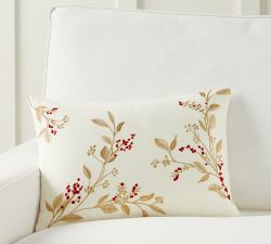 Monique Lhuillier Holiday Berries Lumbar Pillow Cover