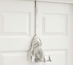 Pewter Gnome Wreath Hanger