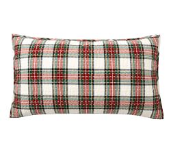 Pick-Stitch Stewart Plaid Cotton Linen Quilted Sham