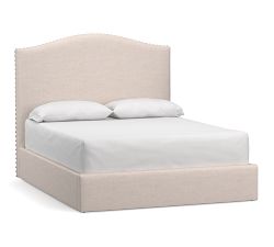 Raleigh Curved Upholstered Tall Platform Bed