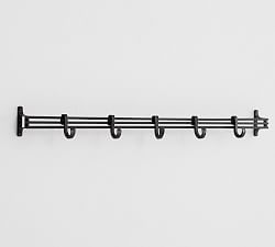 Vintage Blacksmith Modular Rail With Hooks