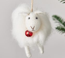 Handcrafted Wool Sheep Ornament