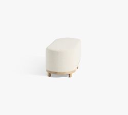 Jake Upholstered Wood Base Bench (32"-56")