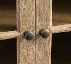 Livingston Media Console with Glass Cabinets (70'')