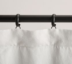 Quiet-Glide C-Loop Curtain Rings - Set of 10