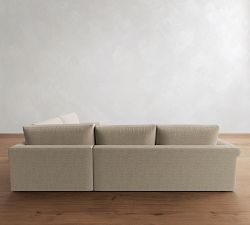 Westwood Roll Arm 3-Piece Wedge Sleeper Sectional (130")