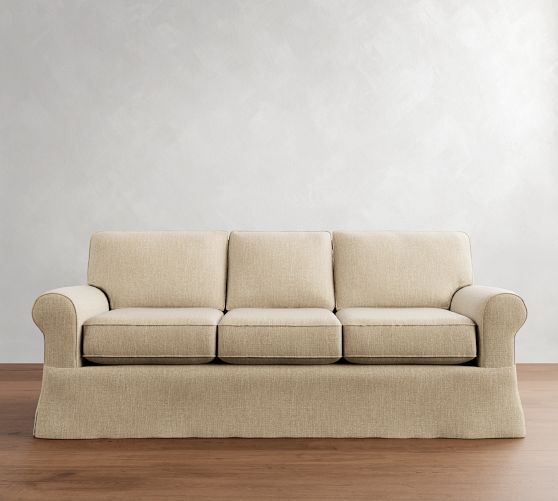 Buchanan Roll Arm Slipcovered Sleeper Sofa (79"-87") by Pottery Barn