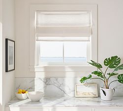 Custom Emery Linen Roman Light Filtering Shade