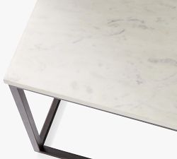 Delaney Square Marble Table (25")