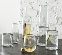 Hammered Handcrafted Stemless Champagne Flutes