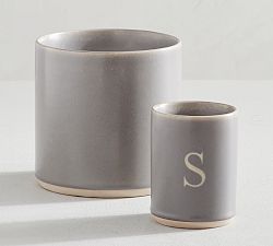 Mason Ceramic Scented Candle - Gray Oak