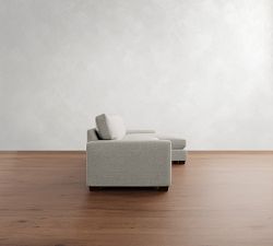 PB Comfort Modern Square Arm Chaise Sleeper Sectional (108")