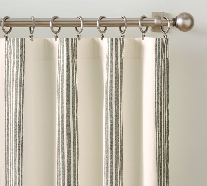 Riviera Striped Curtain | Pottery Barn
