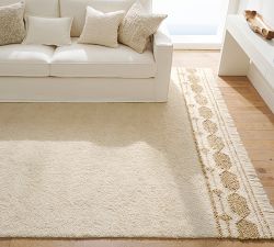 Delray Wool Jute Border Rug