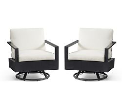 Indio Metal Swivel Outdoor Lounge Chair