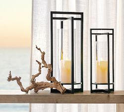 Brooks Cross Bar Steel &amp; Glass Outdoor Lantern