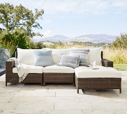 Build Your Own - Torrey Wicker Square Arm Outdoor Sectional Components