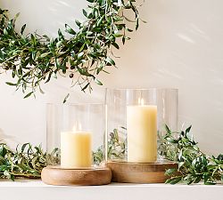 Laguna Mango Wood Hurricane Candle Holder