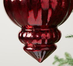 Oversized Mercury Glass Ornaments