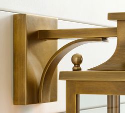 Belvedere Metal Outdoor Lantern Sconce (16")