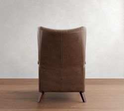 Champlain Tufted Roll Arm Leather Recliner