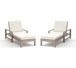 Indio Eucalyptus Outdoor Single Chaise Lounge