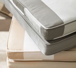 Piped Outdoor Chaise Cushion