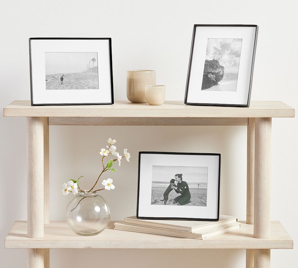 Stowe Modern Metal Frames - Set of 3, 8x10 Frame, Black