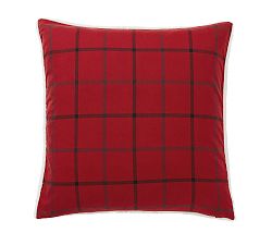 Anderson Windowpane Sherpa Decorative Pillow Cover