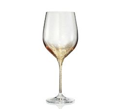 Handcrafted Speckled Gold Glassware