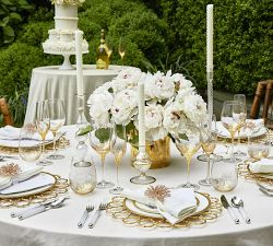 Handcrafted Speckled Gold Glassware