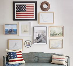 Day Sailing Framed Canvas