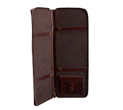 Saddle Leather Travel Tie Case