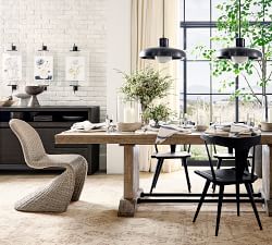 Carneros Outdoor Milk Glass Pendant (18")