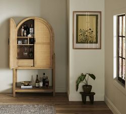 Dolores Cane Bar Cabinet (38")