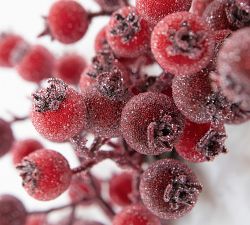 Faux Iced Berry Wreath &amp; Garlands