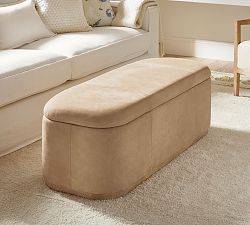 Lawton Leather Storage Bench (52")