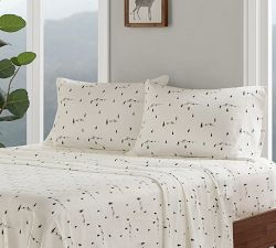 Tilley Cotton Flannel Pine Trees Sheet Set