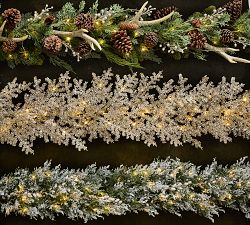 Faux Lit Shimmer Garland