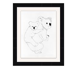 Koala Pair Sketch Framed Print