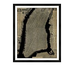 NYC From The Sky Framed Print