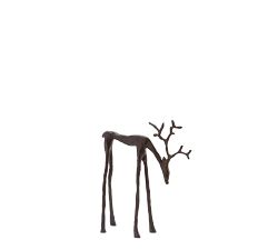 Open Box: Bronze Sculpted Reindeer