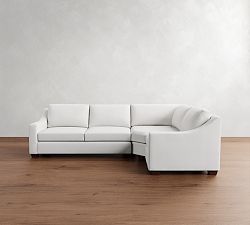 York Slope Arm 3-Piece Wedge Sleeper Sectional (117")