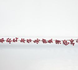 Faux Iced Berry Wreath &amp; Garlands