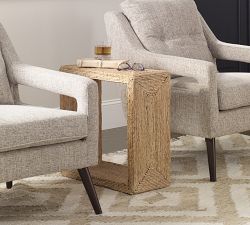 Noah Rectangular Woven Side Table (22")