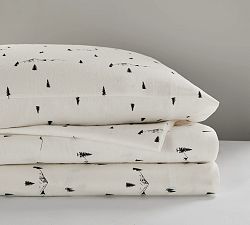 Tilley Cotton Flannel Pine Trees Sheet Set