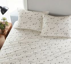 Tilley Cotton Flannel Pine Trees Sheet Set