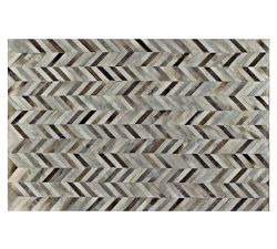 Elora Chevron Cowhide Rug