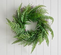 Faux Fern Grove Wreaths