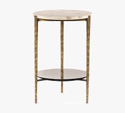 Rowan Marble Round End Table